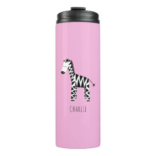 Zebra Pink Thermosbecher