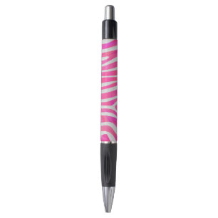 Zebra-Pink-und weißerdruck Kugelschreiber