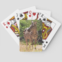 Zebra Playing Cards