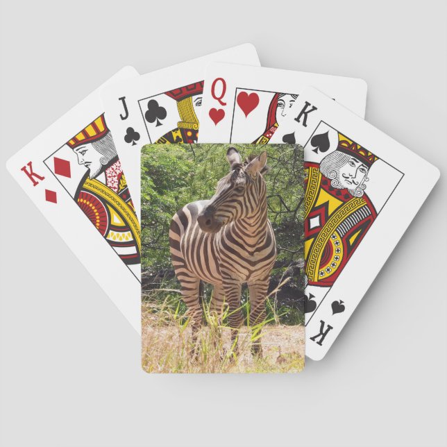 Zebra Playing Cards Spielkarten (Rückseite)