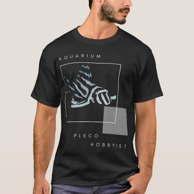 Zebra Pleco Thema T-Shirt (Vorderseite)