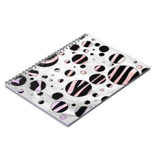 Zebra Polka Dots Notizblock