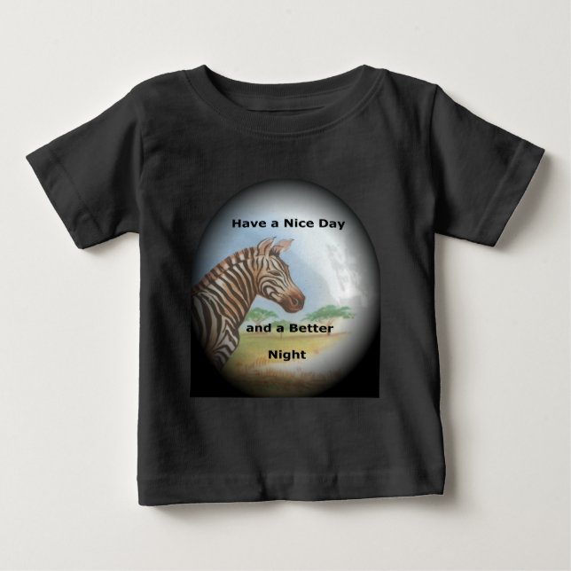 Zebra Portrait, Amboseli: Der Geist des Wilden Baby T-shirt (Vorderseite)