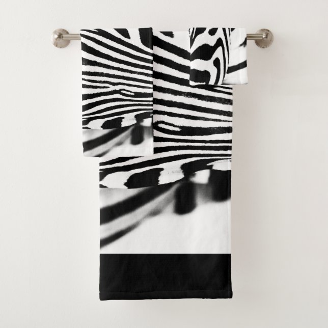 Zebra portrait noir et blanc (En situation)