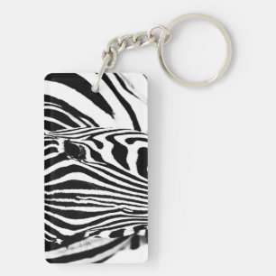 Zebra portrait noir et blanc
