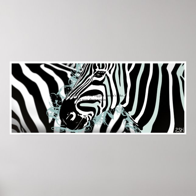 Zebra Poster (Vorne)
