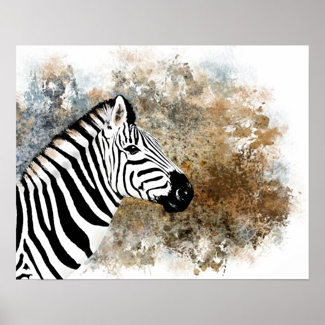 Zebra Poster (Vorne)