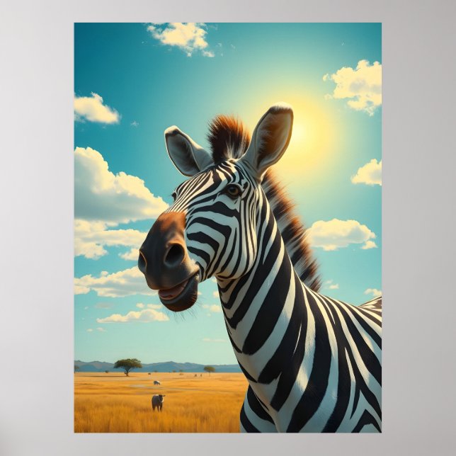 Zebra Poster (Vorne)