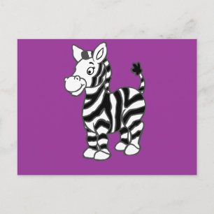 Zebra Postkarte