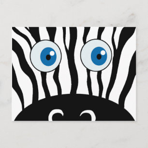 Zebra Postkarte