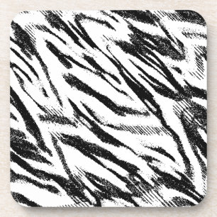 Zebra Print Art Untersetzer