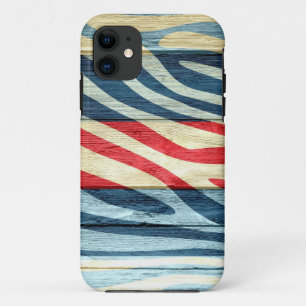 Zebra Print auf Holz #14 Case-Mate iPhone Hülle