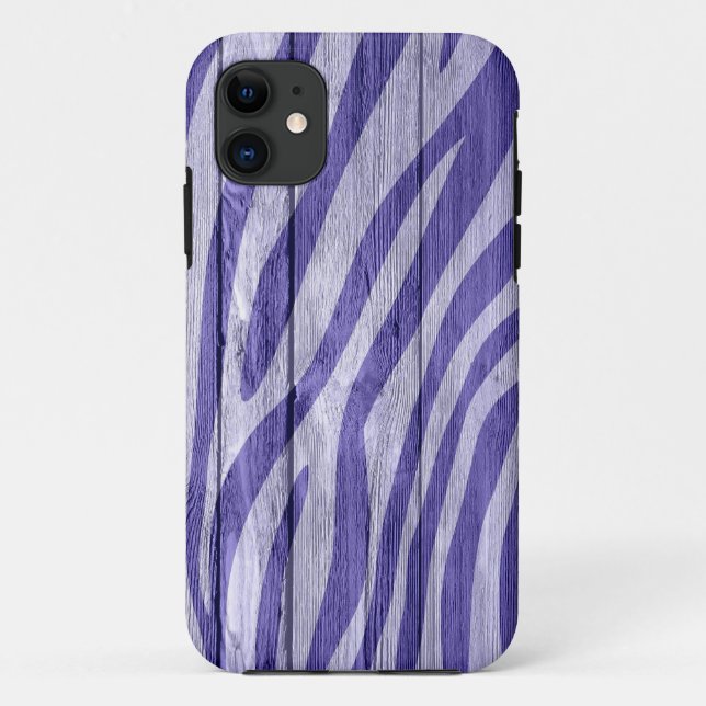 Zebra Print auf Holz #17 Case-Mate iPhone Hülle (Rückseite)