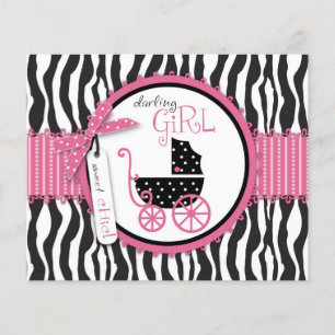 Zebra Print & Baby Carriage Admin Card