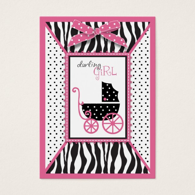 Zebra Print & Baby Carriage - Tag (Vorderseite)