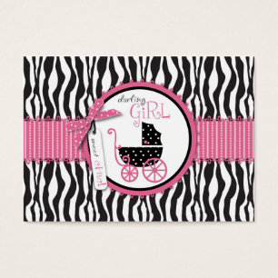 Zebra Print & Baby Carriage - Tag