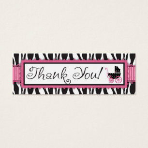 Zebra Print & Baby Carriage - Tag