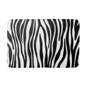 Zebra Print Badematte