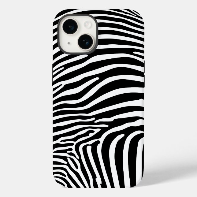 Zebra Print Case-Mate iPhone 14 Hülle (Rückseite)