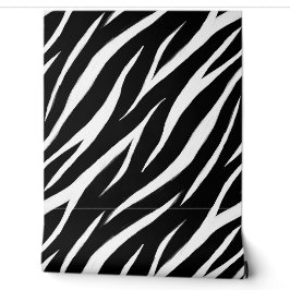 Zebra Print Cool Moderne Stilvolle Schwarz/Weiß Tapete