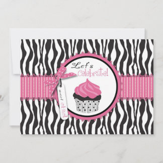 Zebra Print & Cupcake Geburtstag
