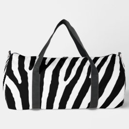 Zebra Print Cut Nähen große Duffel Tasche