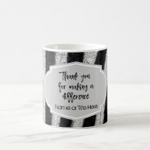 Zebra Print: Danke, dass Sie etwas bewirkt haben Kaffeetasse