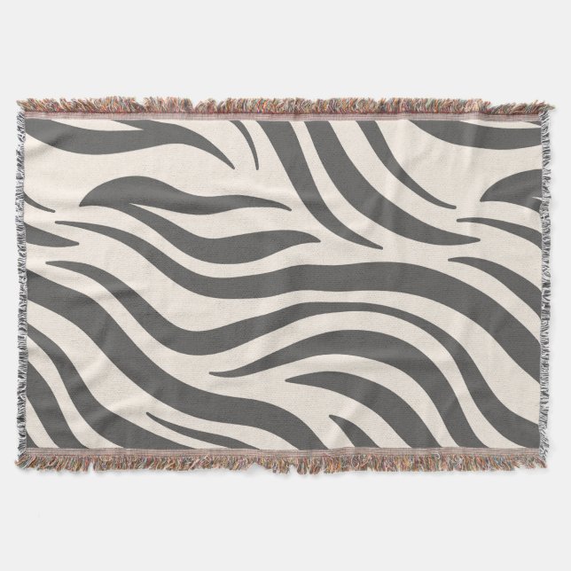 Zebra Print Decke (Vorderseite)