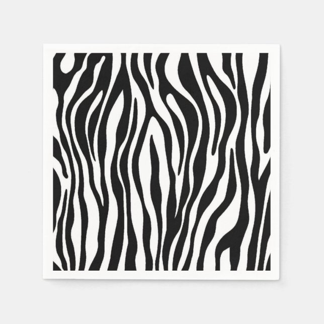 Zebra Print Design Serviette (Vorderseite)