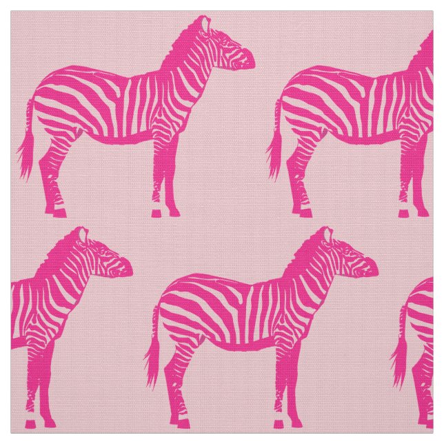 Zebra Print - Fuchsia und hellrosa Stoff (Muster)