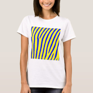 Zebra Print (Gelb & Blau) T-Shirt