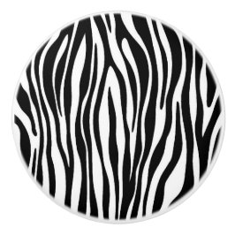 Zebra Print Keramikknauf