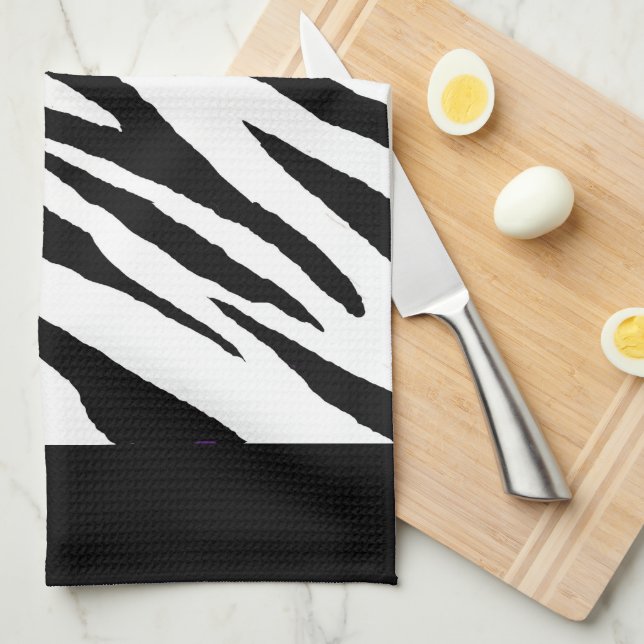Zebra Print Kitchtuch Geschirrtuch (Viertel Falte)