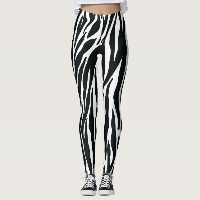 Zebra Print Leggings (Vorderseite)