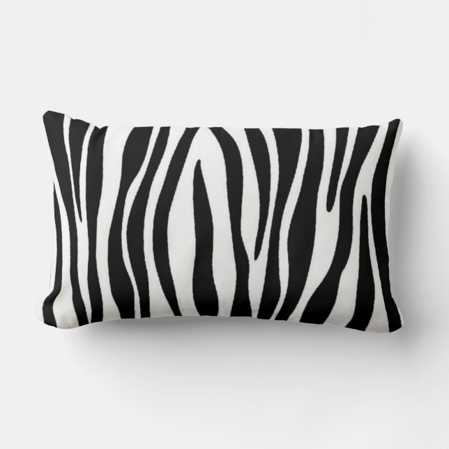Zebra Print Lendenkissen (Vorderseite)