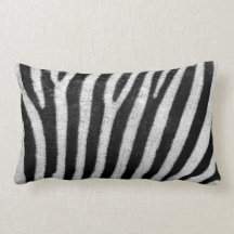 Zebra Print Lumbar Kissen 13 Zoll x 21 Zoll