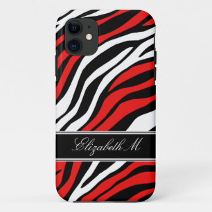 Zebra Print Mix Red iPhone 5 Fall title_seo2
