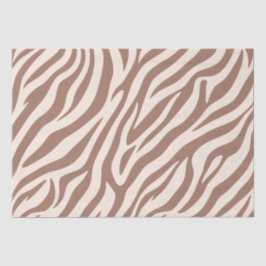 Zebra Print-Mocha-Maus Seidenpapier