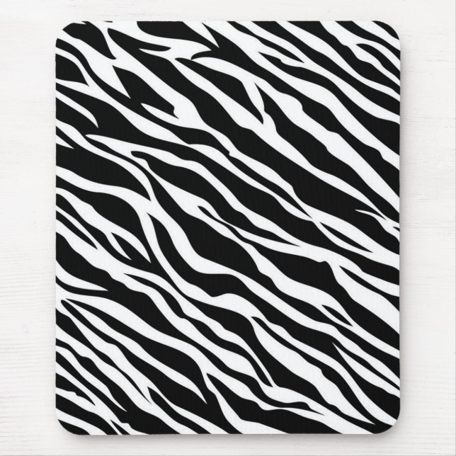 Zebra Print Mouse Pad Mousepad (Vorne)
