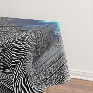 Zebra Print Optical Illusion, Tableclout Tischdecke