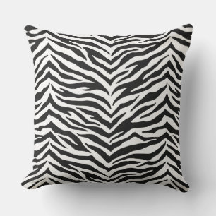 Zebra Print Outdoor Throw Kissen