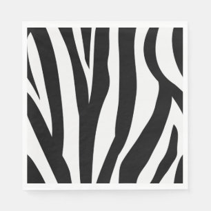 Zebra Print Paper Napkins Serviette