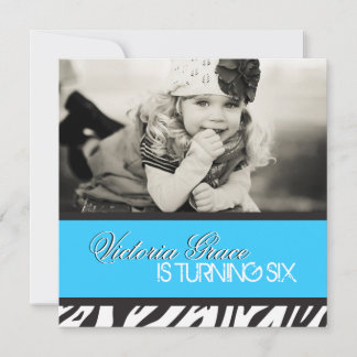 Zebra Print Party Einladung