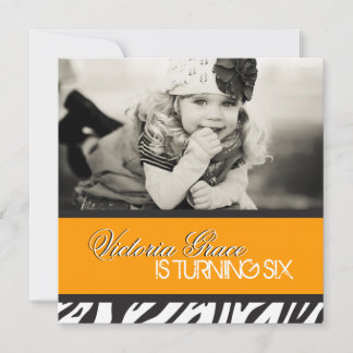 Zebra Print Party Einladung