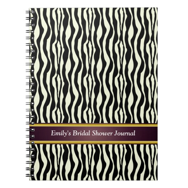 Zebra Print Pattern Notizblock (Vorderseite)