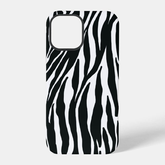 Zebra Print Phone Case iPhone 12 Pro Hülle (Rückseite)