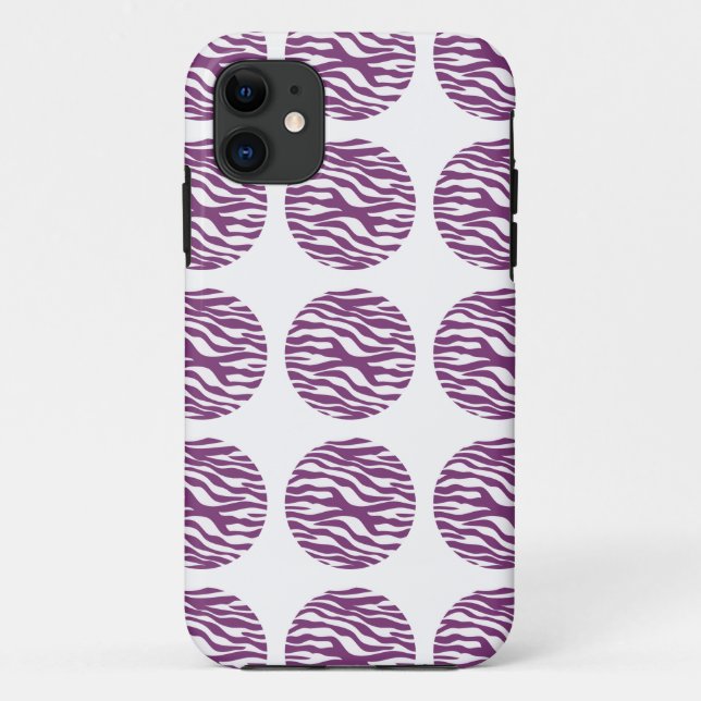 Zebra Print Pois iPhone 5 BT Coque (Dos)