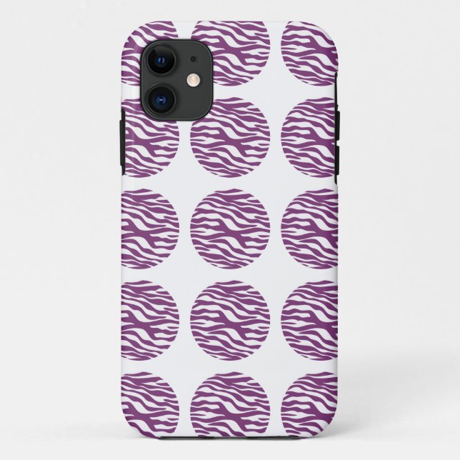 Zebra Print Pois iPhone 5 Tough Xtreme Coque (Dos)