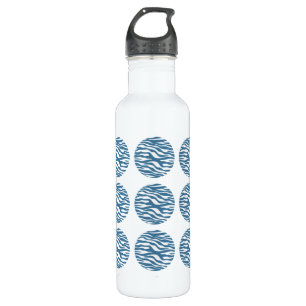 Zebra Print Polka Dots Edelstahlflasche