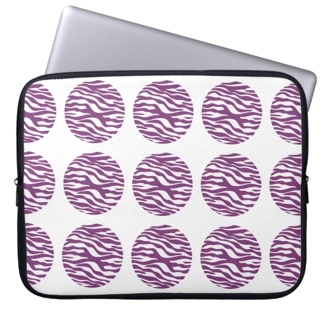 Zebra Print Polka Dots Electronics Sleeve (Vorderseite)